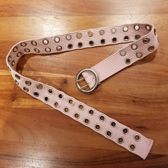 Pink Grommet Belt - Picture 3 of 5